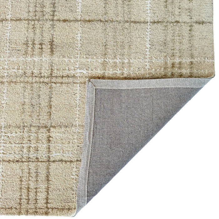 Tartan Neutral Hand Tufted Rug Rectangle image