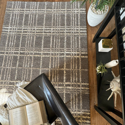 Tartan Peppercorn Hand Tufted Rug Rectangle image