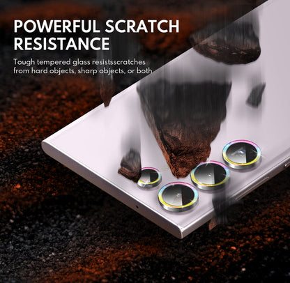 Tempered Glass Camera Lens Protector  for Galaxy S23 Ultra-Glimmer Laser