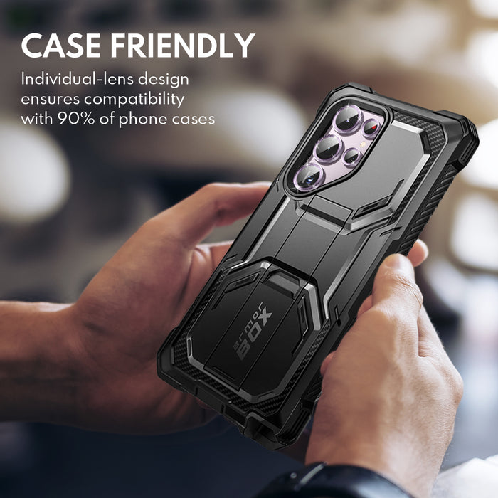 Tempered Glass Camera Lens Protector  for Galaxy S23 Ultra-Glimmer Purple