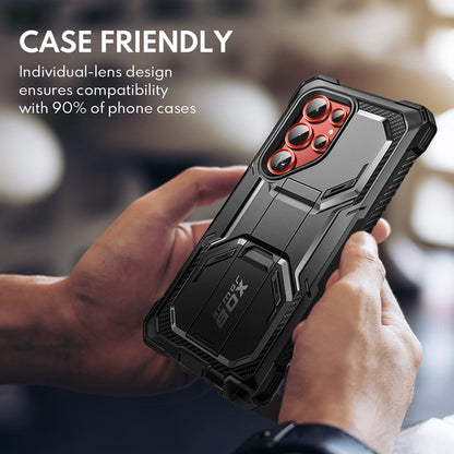Tempered Glass Camera Lens Protector  for Galaxy S23 Ultra-Red