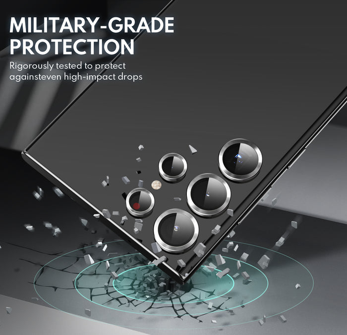 Tempered Glass Camera Lens Protector  for Galaxy S23 Ultra-Silver