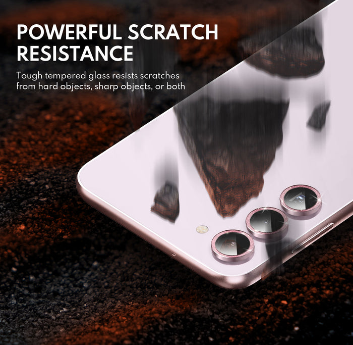 Tempered Glass Camera Lens Protector for Galaxy S23/S23 Plus-Glimmer Pink