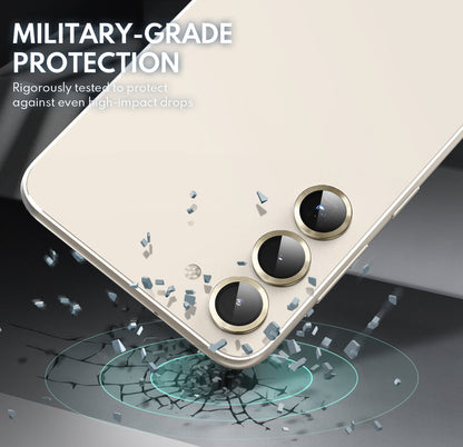 Tempered Glass Camera Lens Protector for Galaxy S23/S23 Plus-Gold