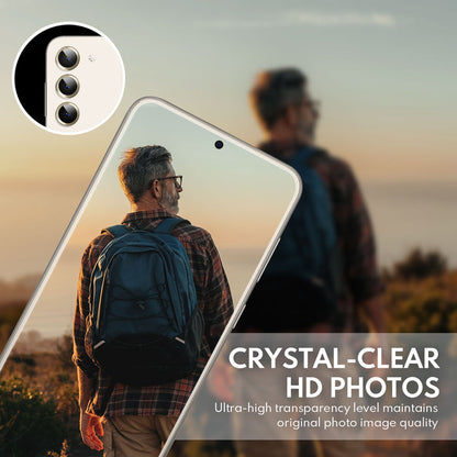 Tempered Glass Camera Lens Protector for Galaxy S23/S23 Plus-Gold