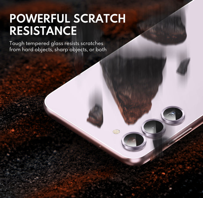 Tempered Glass Camera Lens Protector for Galaxy S23/S23 Plus-Rose Gold