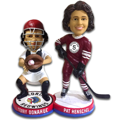 Terry Donahue Pat Henschel Bobbleheads