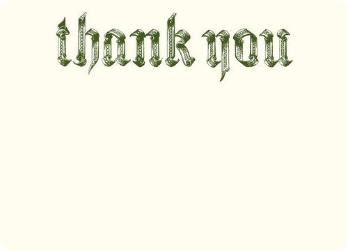 Thank You Greeting Card