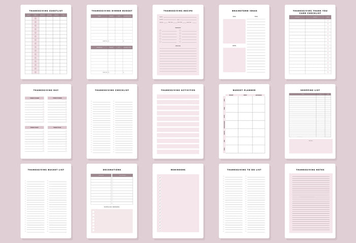 Ladystrategist Thanksgiving Canva Planner Template instagram canva templates social media templates etsy free canva templates