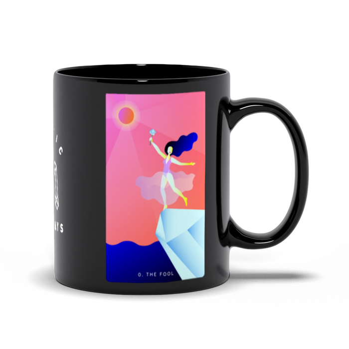 The Fool Black Mug