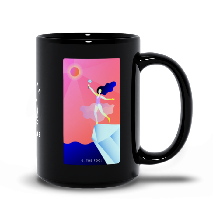 The Fool Black Mug