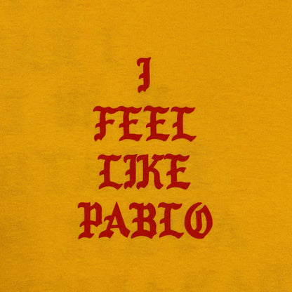 The Life of Pablo 2016 Paradise Fesitval ‘I Feel Like Pablo’ Tee In Yellow