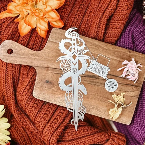These Violent Delights Inspired: Juliet’s Dagger Metal Bookmark