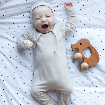 100 % Cotton Black White Dottie Crib Linens