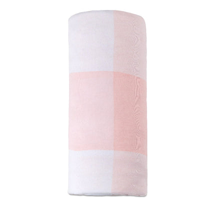 Lightweight Pink Gingham Crib Bedding