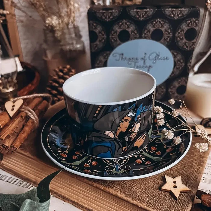 Throne of Glass Inspired: Tea Cup + Saucer Set
