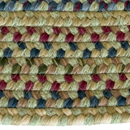 Timber Haven Olive Multi Braided Rug Oval image