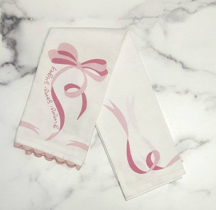 Towel w/Ric Rac Bow