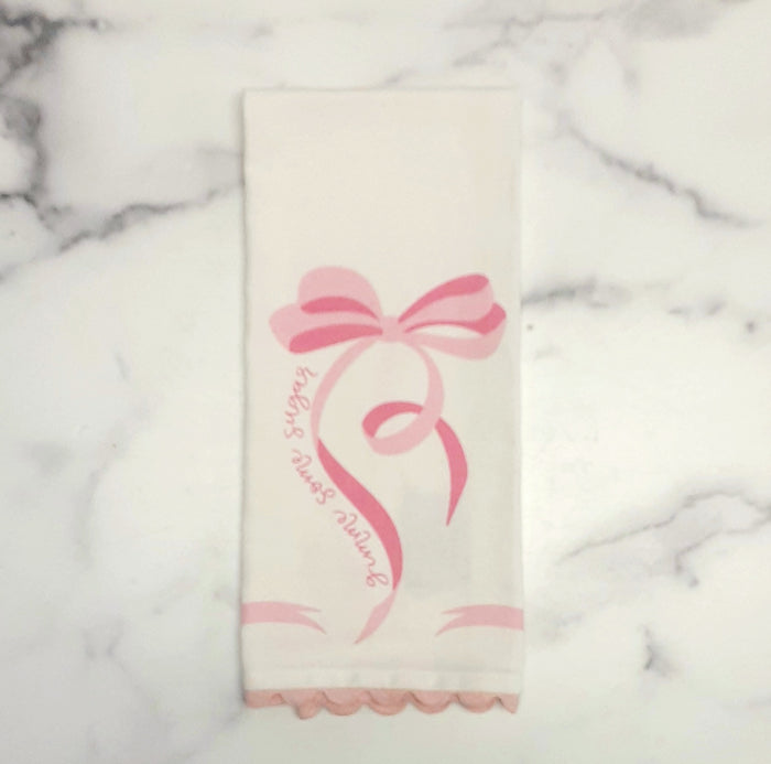 Towel w/Ric Rac Bow