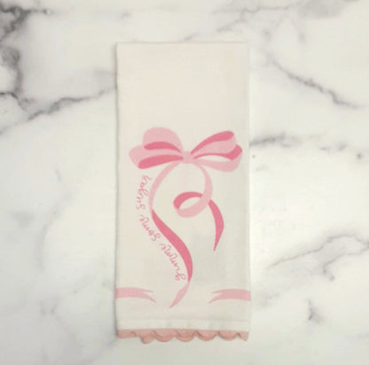 Towel w/Ric Rac Bow