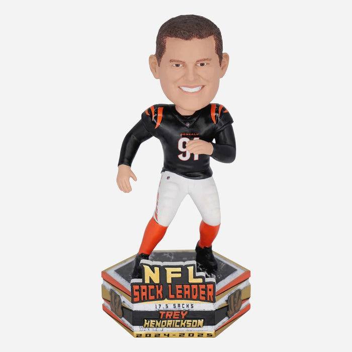 Trey Hendrickson Cincinnati Bengals 2024 NFL Sack Leader Bobblehead NFL