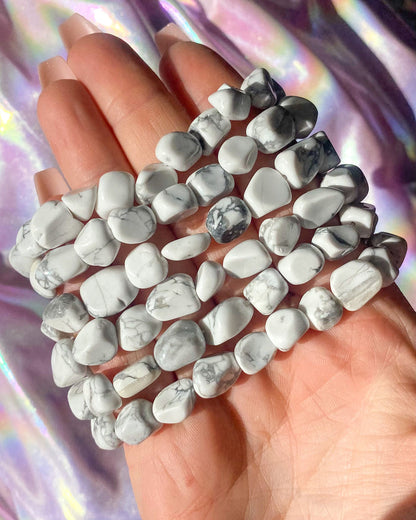 Tumbled Howlite Bracelet