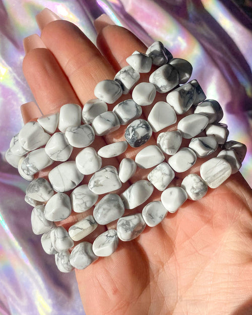 Tumbled Howlite Bracelet