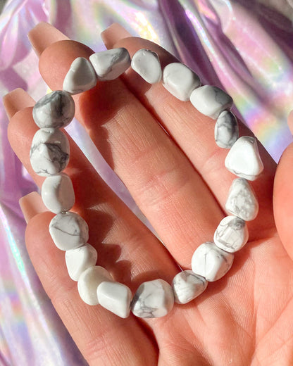 Tumbled Howlite Bracelet