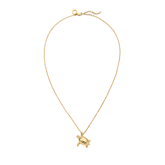 Turtle Big Halskette Gold