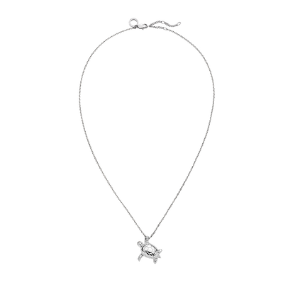 Turtle Big Halskette Silber