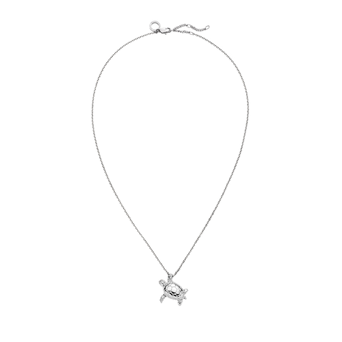 Turtle Big Halskette Silber