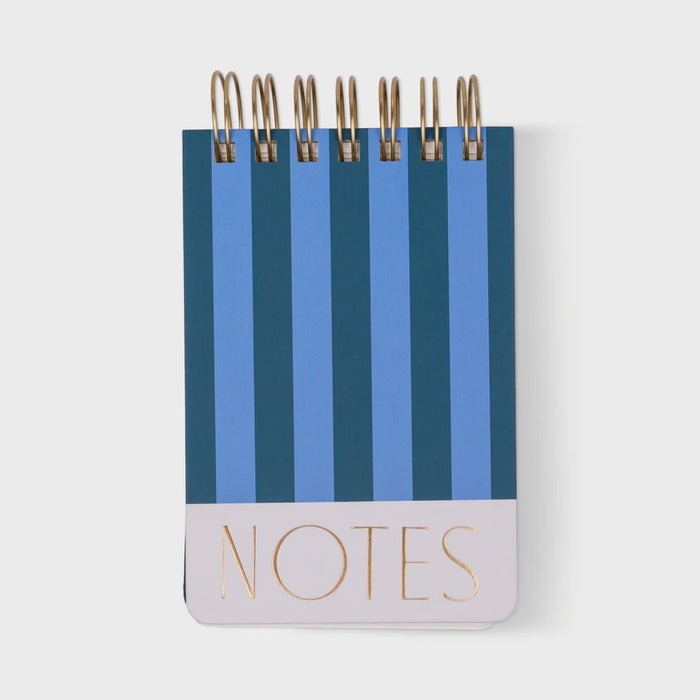 Twin Wire Chunky Notepad - Blue & Navy