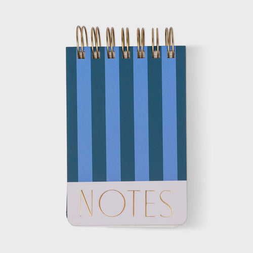 Twin Wire Chunky Notepad - Blue & Navy
