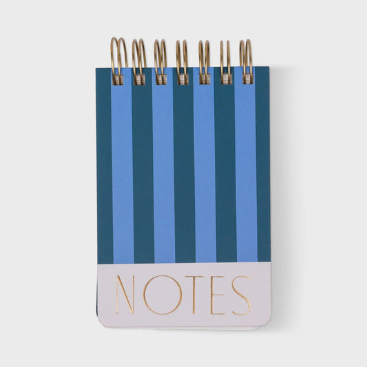 Twin Wire Chunky Notepad - Blue & Navy