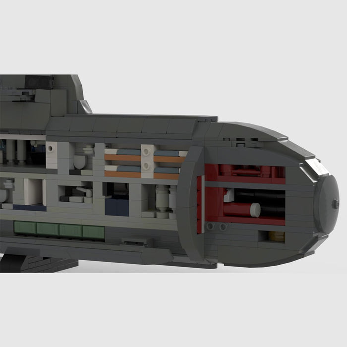 U212A 1/100 Scale Submarine Klemmbausteine - LesDiy - Klemmbausteine