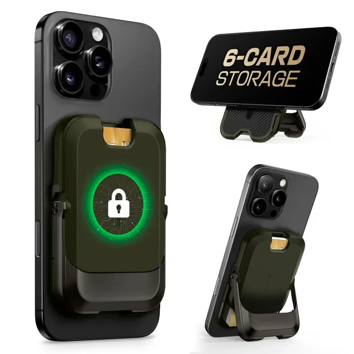 UB Mag Vault Magnetic Wallet with Stand - Battle Green