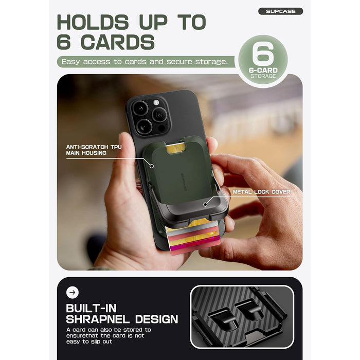UB Mag Vault Magnetic Wallet with Stand - Battle Green