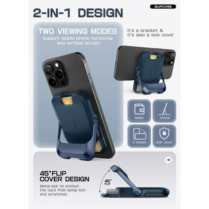 UB Mag Vault Magnetic Wallet with Stand - Blue