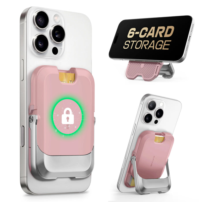 UB Mag Vault Magnetic Wallet with Stand - Blush Pink