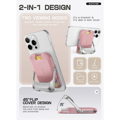UB Mag Vault Magnetic Wallet with Stand - Blush Pink
