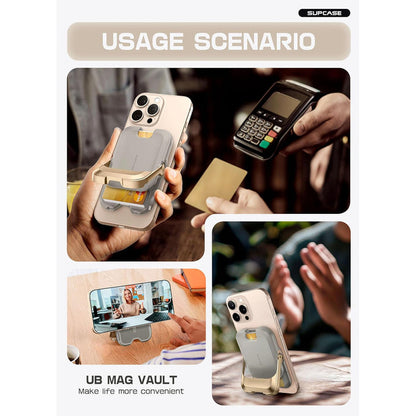 UB Mag Vault Magnetic Wallet with Stand - Gold