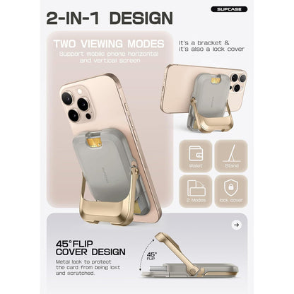 UB Mag Vault Magnetic Wallet with Stand - Gold