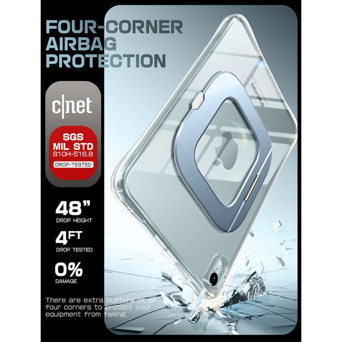 UB Prism Slim Clear iPad Case for iPad Mini 6/7 (8.3") - Blue