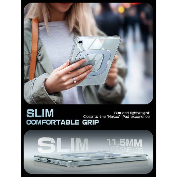 UB Prism Slim Clear iPad Case for iPad Mini 6/7 (8.3") - Blue