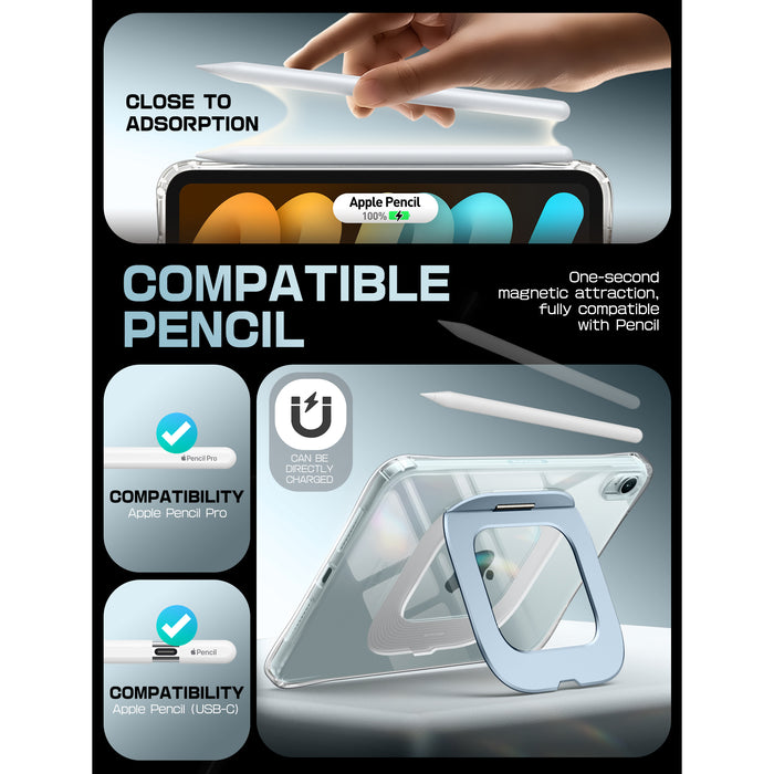 UB Prism Slim Clear iPad Case for iPad Mini 6/7 (8.3") - Blue