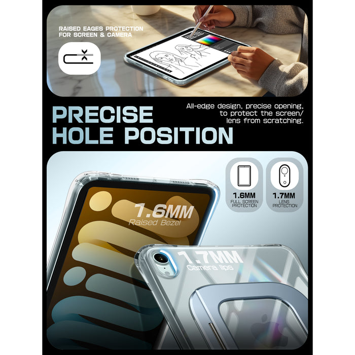 UB Prism Slim Clear iPad Case for iPad Mini 6/7 (8.3") - Blue
