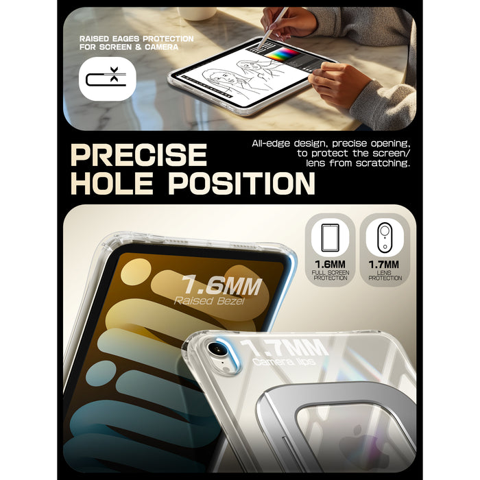 UB Prism Slim Clear iPad Case for iPad Mini 6/7 (8.3") - Clear