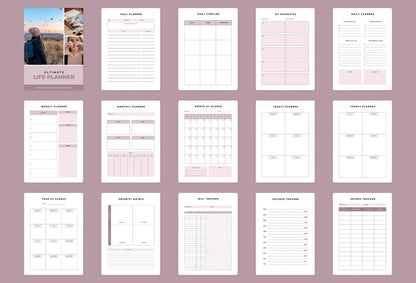 Ladystrategist Ultimate Life Planner Canva Template instagram canva templates social media templates etsy free canva templates