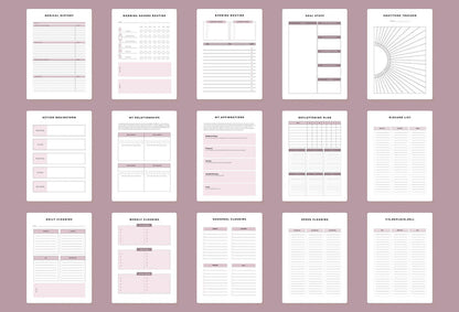 Ladystrategist Ultimate Life Planner Canva Template instagram canva templates social media templates etsy free canva templates