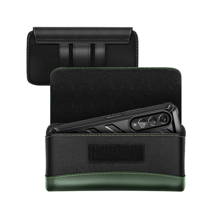 Universal Belt Clip Cell Phone Holster for Galaxy Fold and Large Phones-Green